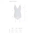 Корсет с пажами, трусики с ажурным декором и открытым шагом Ursula Corset white S/M — Passion photo 5