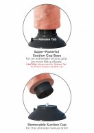 Вибратор Vibrating King Cock 9 with Balls, 20,7х5,7 см  photo 3