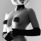 Пэстис Bijoux Indiscrets Burlesque pasties GLITTER and BOW photo 3