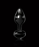 Pipedream Icicles No.44 - стеклянная анальная пробка, 6,5х2,5 см photo 2