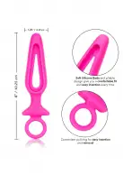 Pipdream Silicone Groove Probe - анальная пробка, 10,25х3,25 см, розовый photo 3